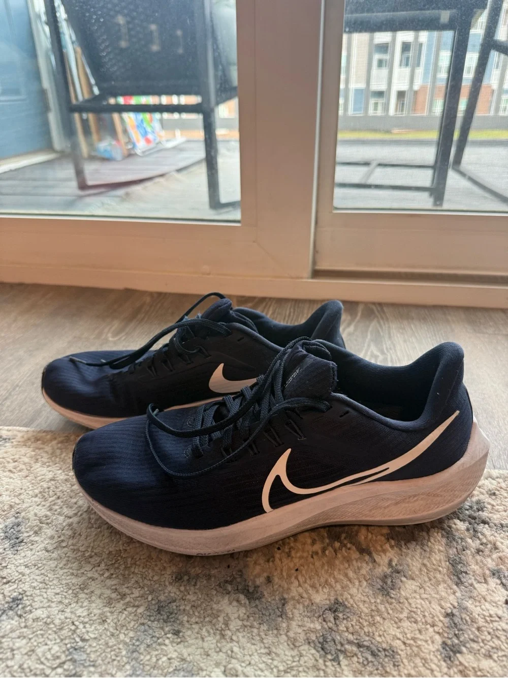 Nike Navy and White Athletic Sneakers